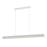 Munia 1500mm LED Linea Ribbed Paintable Gypsum Plaster Finish Pendant Light