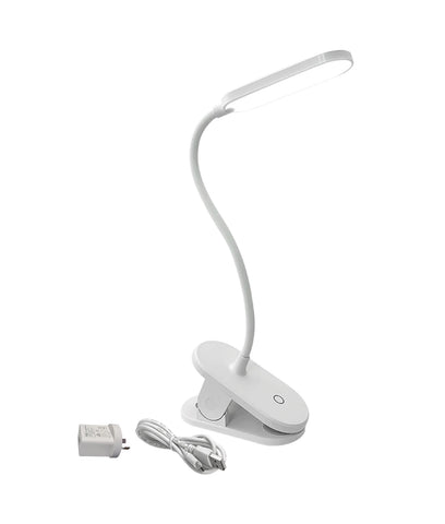 Buddy Rechargeable LED Clip on Clamp Lamp White