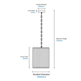 Crane Modern Luxe Crystal Pendant Light Gold