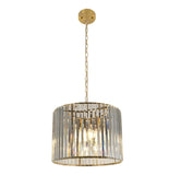 Crane Modern Luxe Crystal Pendant Light Gold