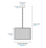 Crane Modern Luxe Crystal Pendant Light Gold