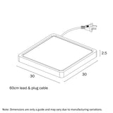 Lunos LED Square CTC/Oyster Light Tricolour/Triwattage
