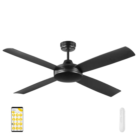 Mercator Ikuu Anova DC 4 Blade ABS 52'' 1320mm Smart Wifi App Remote Ceiling Fan