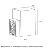 Lorsa LED IP65 Tri-Colour Exterior Square Tube Wall Light