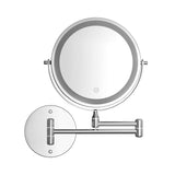 10X Magnifying Double-Sided Rechargeable Adjustable Bathroom Mirror Chrome