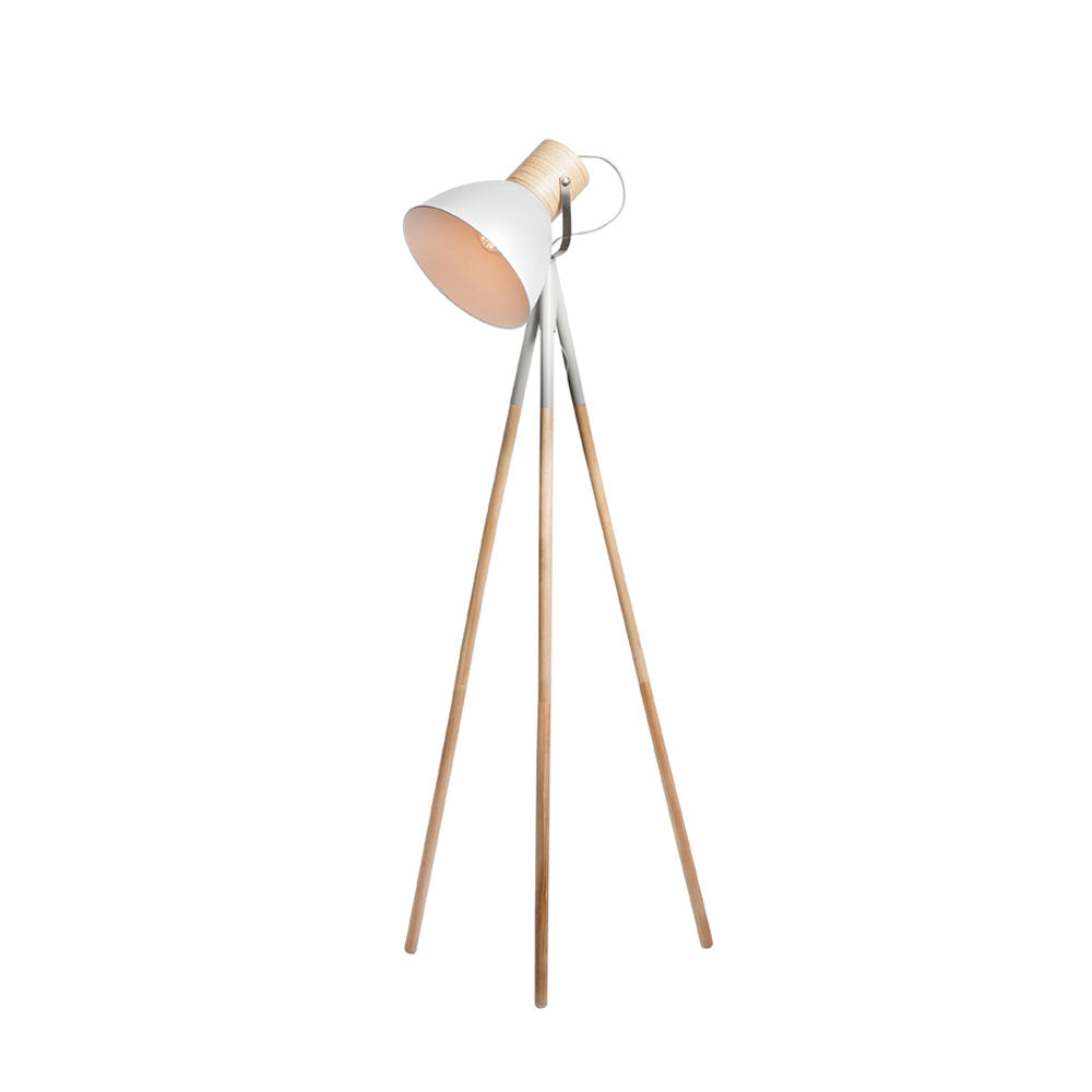 Calico Tripod 3 leg Metal Wooden Floor Lamp