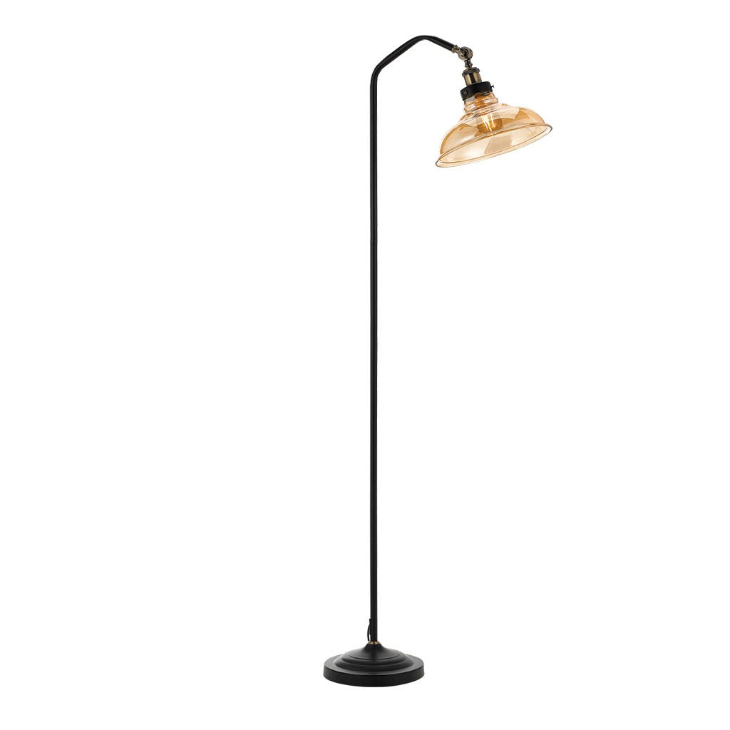 Black and 2025 glass floor lamp