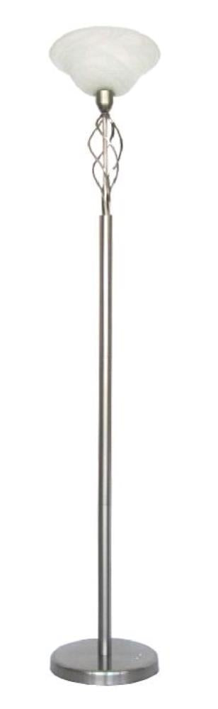 Nebraska FL012 Uplight Floor Lamp Alabaster Roundabout Lighting