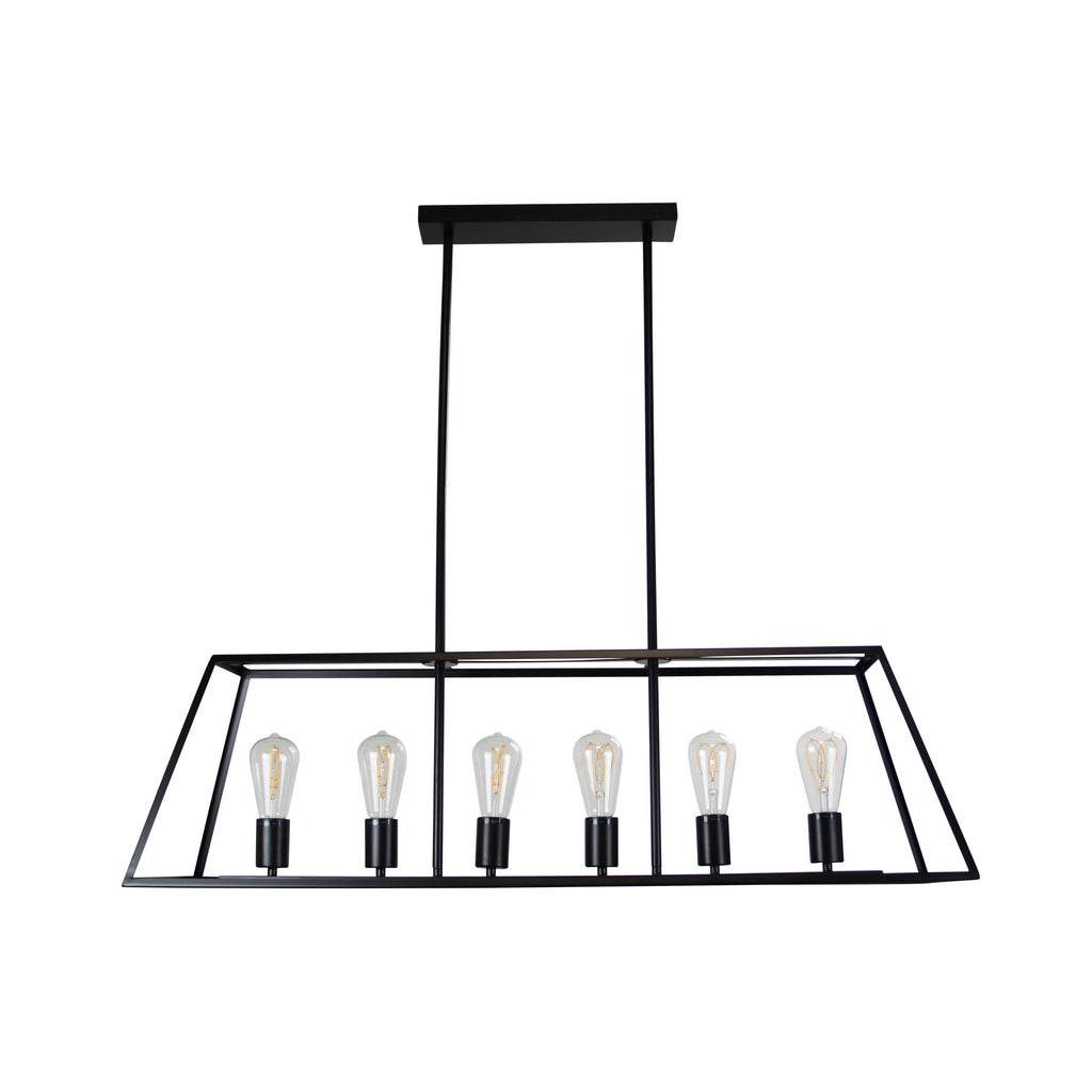Southport 6lt Hampton s Metal Rod Pendant Light
