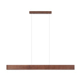 Mitchell LED Linear Bar Pendant Light Fluted Timber
