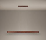 Mitchell LED Linear Bar Pendant Light Fluted Timber