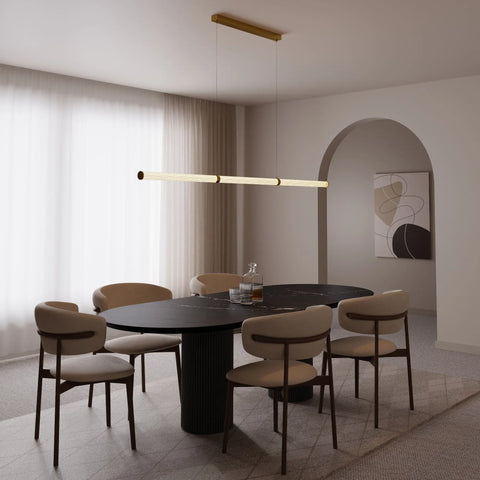 Charm Ribbed LED Linea Pendant Light Bar