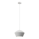 Munia Ribbed Paintable Gypsum Plaster Finish Pendant Light