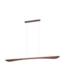Natalie LED Linear Pendant Light Bar Timber