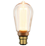 4w LED Vintage Style Pear Filament Globe