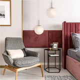Bally Opal Ball Sphere Hanging Pendant Light