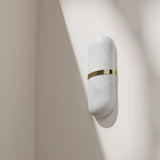 Bower 6w LED Capsule Alabaster Stone Wall Light Natural