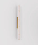Flecha Faux Marble Angle LED Wall Light Brass