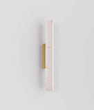 Flecha Faux Marble Angle LED Wall Light Brass