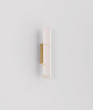 Flecha Faux Marble Angle LED Wall Light Brass