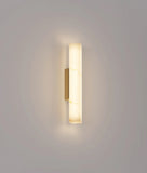 Flecha Faux Marble Angle LED Wall Light Brass