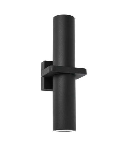 Briller Up/Down Exterior Wall Light Tube Black
