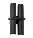 Briller Up/Down Exterior Wall Light Tube Black