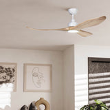 Eglo Currumbin 3 Blade Timber DC Remote Extra Large Ceiling Fan with LED Light