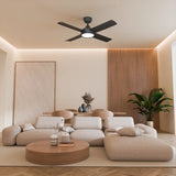Calibo Breeze Silent Pro AC 4 Blade ABS Wall Control Ceiling Fan with LED Light