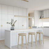 Inspire Crafted Travertine Pendant Beige