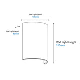 Inspire Crafted Travertine Up/Down Indoor Wall Light Beige