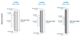 Junco LED Exterior Ribbed Glass Linea IP65 Wall Light Black