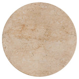 Orville LED Round Travertine Backlit Stone Wall Light Natural