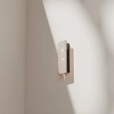Orville LED Rectangle Travertine Backlit Stone Wall Light Natural