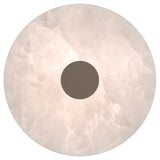 Bower Alabaster LED Round Stone Wall Light