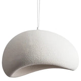 Cardinal 1 Light Polymer Resin Wabi Sabi E27 Pendant White