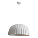 Rachis 1 Light Polymer Resin E27 Pendant White