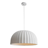 Rachis 1 Light Polymer Resin E27 Pendant White