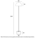 Domez Metal Dome Floor Lamp
