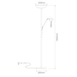 Eden LED Mother & Child Uplight Floor Lamp