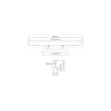 Domus Mirror Adjustable LED Wall Bathroom Vanity Light