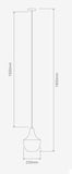 Sail 1 Light Modern Glass Pendant Light