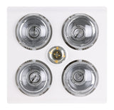 Eglo Laredo Bathroom 3in1 Light/Heat/Exhaust Fan White