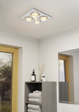 Eglo Laredo Bathroom 3in1 Light/Heat/Exhaust Fan White
