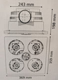 Eglo Laredo Bathroom 3in1 Light/Heat/Exhaust Fan White