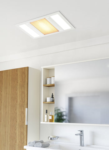 Eglo Domingo Bathroom 3in1 Light/Heat/Exhaust Fan White
