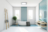 Eglo Marrakesh Bathroom 5 in 1 PTC Heat/LED Light/Night Light/Fan/Exhaust White
