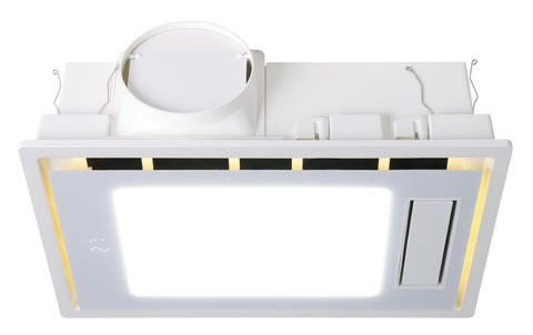Eglo Marrakesh Bathroom 5 in 1 PTC Heat/LED Light/Night Light/Fan/Exhaust White