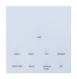 Eglo Marrakesh Bathroom 5 in 1 PTC Heat/LED Light/Night Light/Fan/Exhaust White