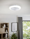 Eglo Sayulita DC Remote Control Close to Ceiling Fan with RGB LED Light